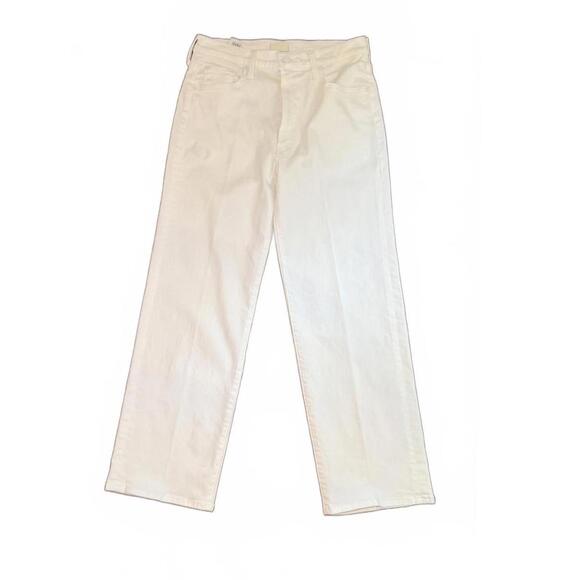 New Mother White Straight Jeans, size 30 - Picture 1 of 6